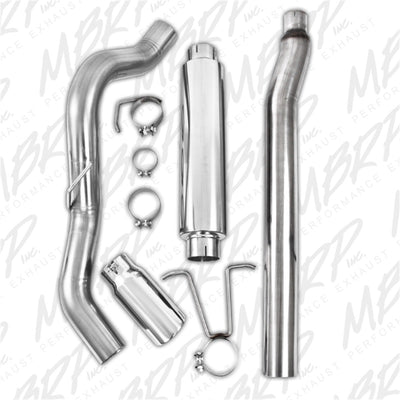 MBRP 11-13 Ford F-250/350/450 6.2L V8 Gas 4in Cat Back Single Side T409 Exhaust System-Catback-Deviate Dezigns (DV8DZ9)