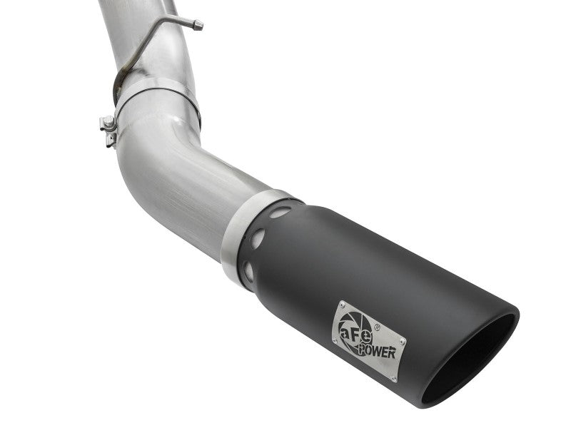 aFe Atlas Exhaust 5in DPF-Back Aluminized Steel w/ Black Tips 16-17 GM Diesel Truck V8-6.6L (td)-DPF Back-Deviate Dezigns (DV8DZ9)