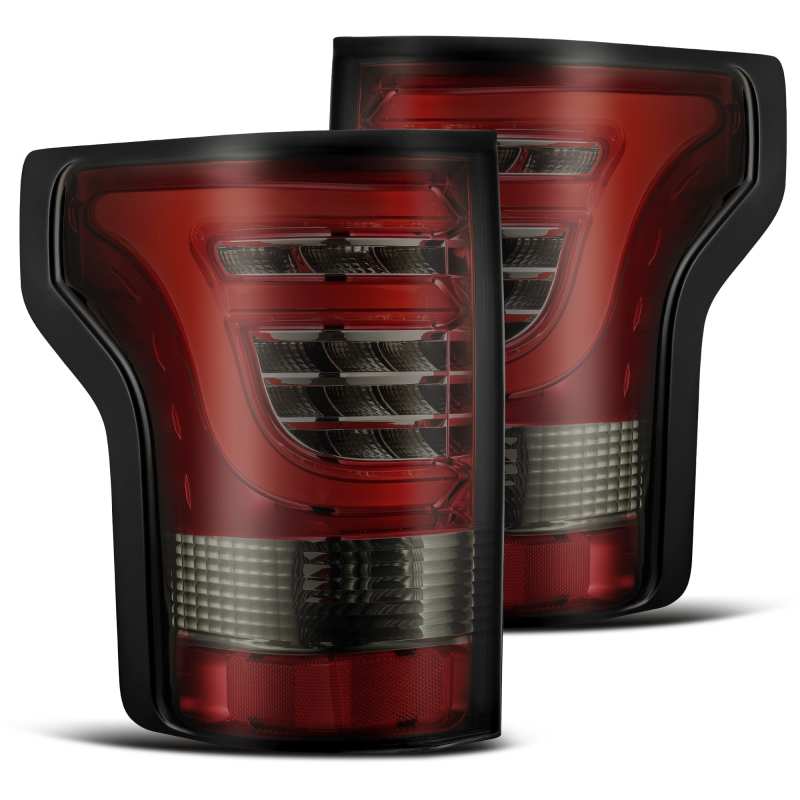 AlphaRex 15-17 Ford F-150 (Excl Models w/Blind Spot Sensor) PRO-Series LED Tail Lights Red Smoke-Tail Lights-Deviate Dezigns (DV8DZ9)