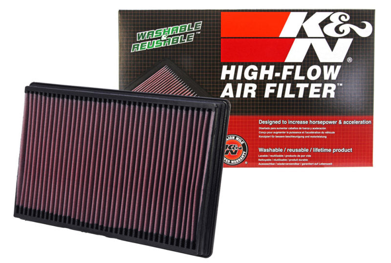 K&N 02-10 Dodge Ram 1500/2500/3500 3.7/4.7/5.7L Drop In Air Filter-Air Filters - Drop In-Deviate Dezigns (DV8DZ9)