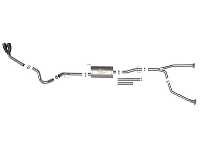 aFe 2022 Toyota Tundra V6-3.5L (tt) Vulcan Series 2.5in to 3in 304 SS Cat-Back Exhaust w/ Black Tip-Catback-Deviate Dezigns (DV8DZ9)