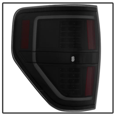 xTune 09-14 Ford F-150 Light Bar LED Tail Lights - Black Smoke (ALT-JH-FF15009-LBLED-BSM)-Tail Lights-Deviate Dezigns (DV8DZ9)