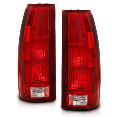 ANZO 1988-1999 Chevy C1500 Taillight Red/Clear Lens (OE Replacement)-Tail Lights-Deviate Dezigns (DV8DZ9)