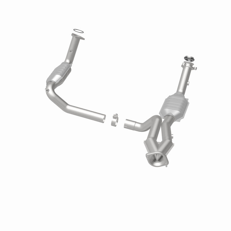 MagnaFlow Conv DF 02-06 Cadillac Escalade / 02-06 Chevy Avalanche 5.3L Dual Conv Y-Pipe Assembly 2WD-Catalytic Converter Direct Fit-Deviate Dezigns (DV8DZ9)