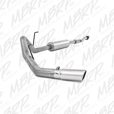 MBRP 11-12 Ford F150 3in Cat Back Single Side Exit Alum Exhaust System-Catback-Deviate Dezigns (DV8DZ9)