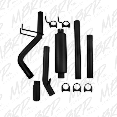 MBRP 09-14 Dodge Ram 1500 5.7L Cat-Back Single Side AL - Black-Catback-Deviate Dezigns (DV8DZ9)