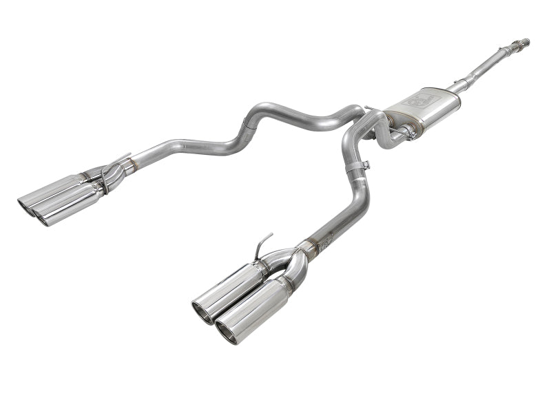 aFe Vulcan Series 3in 304SS Exhaust Cat-Back Exh w/ Pol Tips 2019 GM Silverado / Sierra 1500 V8-5.3L-Catback-Deviate Dezigns (DV8DZ9)