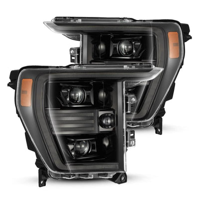 AlphaRex 21-22 Ford F150 PRO-Series Projector headlights Alpha-Black w/Activ Light/Seq Signal-Headlights-Deviate Dezigns (DV8DZ9)