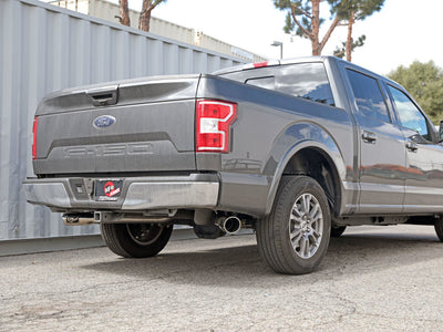 aFe Gemini XV 3in 304 SS Cat-Back Exhaust 15-20 Ford F-150 V6 2.7L/3.5 w/ Polished Tips-Catback-Deviate Dezigns (DV8DZ9)