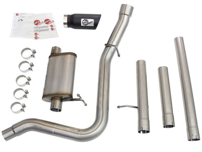 aFe MACHForce XP Exhaust 3in-3.5in SS Single Side Ext CB w/ Black Tip 99-04 Ford F150 V8 5.4L/6.8L-Catback-Deviate Dezigns (DV8DZ9)