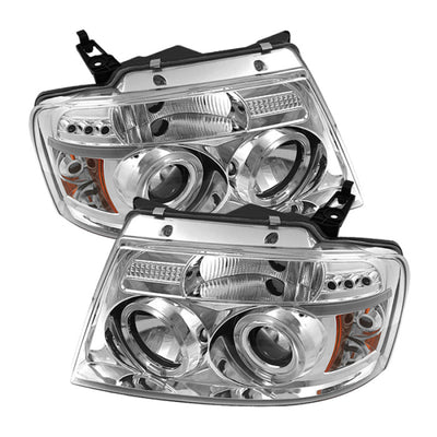 Spyder Ford F150 04-08 Projector Headlights Version 2 LED Halo LED Chrm PRO-YD-FF15004-HL-G2-C-Headlights-Deviate Dezigns (DV8DZ9)