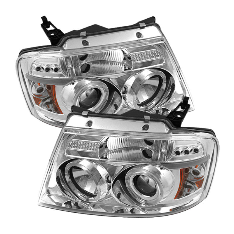 Spyder Ford F150 04-08 Projector Headlights Version 2 LED Halo LED Chrm PRO-YD-FF15004-HL-G2-C-Headlights-Deviate Dezigns (DV8DZ9)
