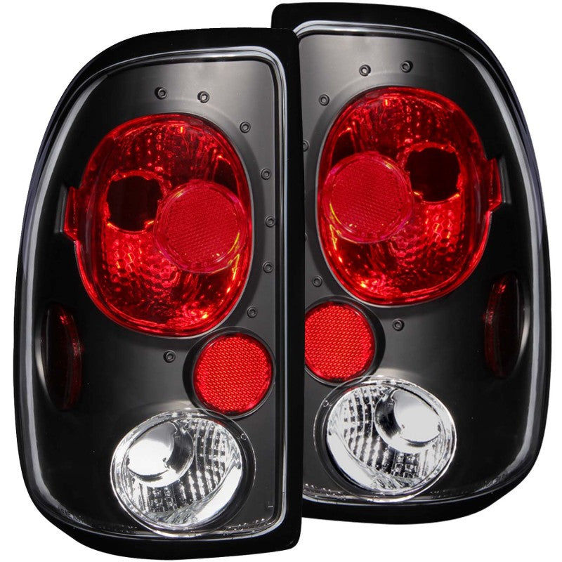 ANZO 1997-2004 Dodge Dakota Taillights Black-Tail Lights-Deviate Dezigns (DV8DZ9)