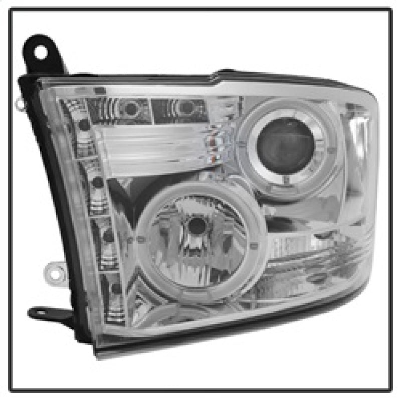 Spyder Dodge Ram 1500 09-14 10-14 Projector Headlights Halogen- LED Halo LED - Chrm PRO-YD-DR09-HL-C-Headlights-Deviate Dezigns (DV8DZ9)