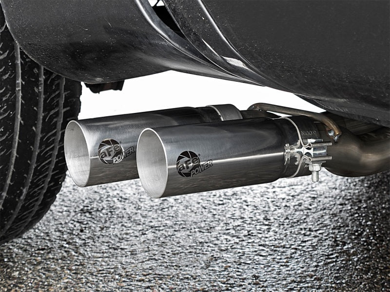 aFe Rebel Series 3in SS Cat-Back Exhaust System w/ Polished Tip 04-15 Nissan Titan V8 5.6L-Catback-Deviate Dezigns (DV8DZ9)