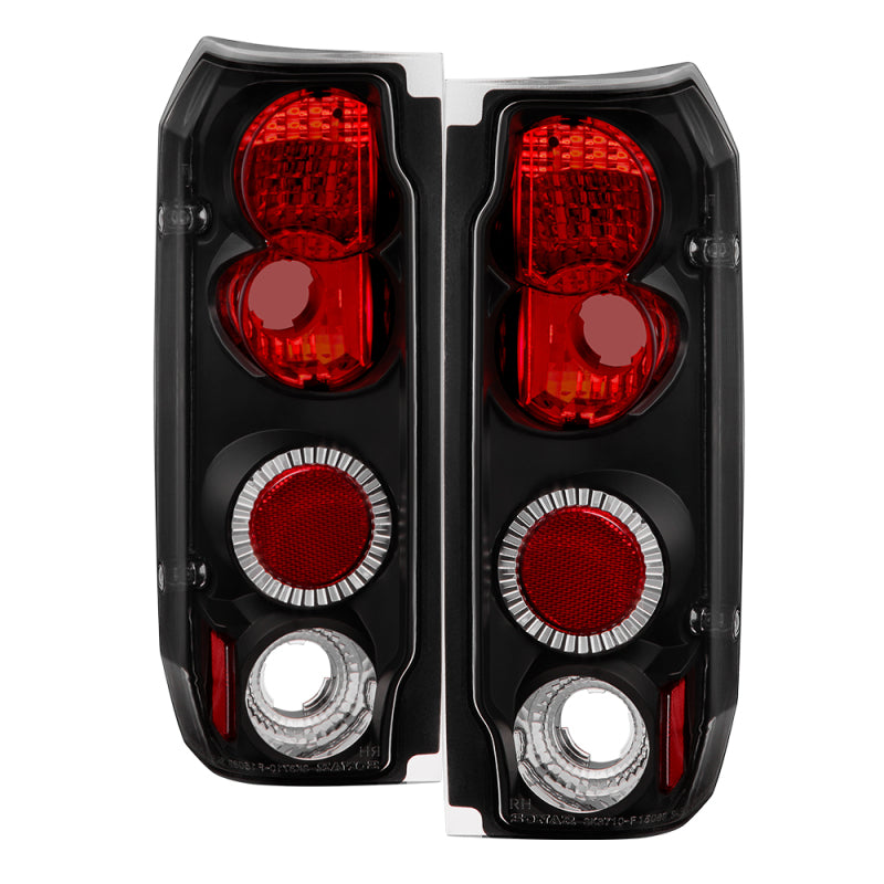 Spyder Ford F150 87-96/Ford Bronco 88-96 Euro Style Tail Lights Black ALT-YD-FF15089-BK-Tail Lights-Deviate Dezigns (DV8DZ9)