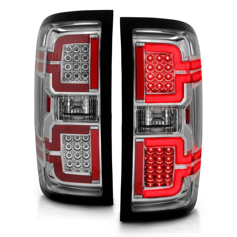 ANZO 2014-2018 Chevy Silverado 1500 LED Taillights Chrome-Tail Lights-Deviate Dezigns (DV8DZ9)