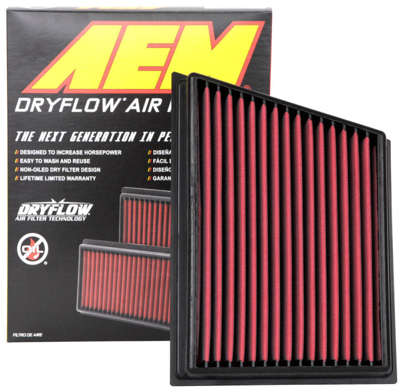 AEM 2011 GMC SIERRA 2500 HD 6.6L Dryflow Round Straight Air Filter-Air Filters - Direct Fit-Deviate Dezigns (DV8DZ9)