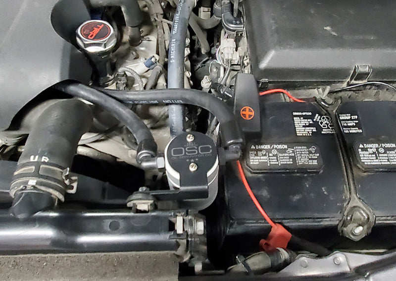 J&L 07-21 Toyota Tundra 5.7L Driver Side Oil Separator 3.0 - Clear Anodized-Oil Separators-Deviate Dezigns (DV8DZ9)