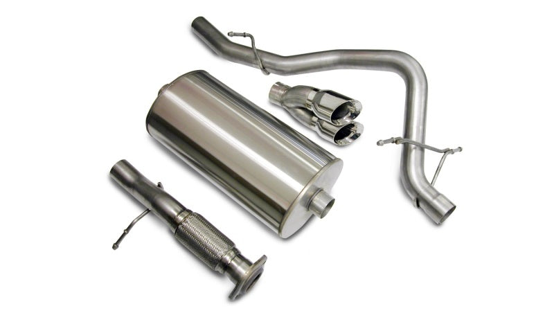 Corsa 07-08 Chevrolet Tahoe 5.3L V8 Polished Sport Cat-Back Exhaust-Catback-Deviate Dezigns (DV8DZ9)