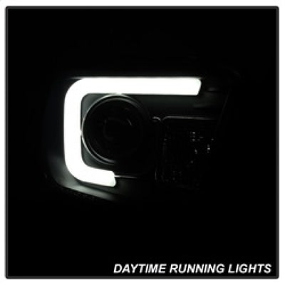 Spyder Toyota Tundra 2014-2016 Projector Headlights Light Bar DRL Black Smoke PRO-YD-TTU14-DRL-BSM-Headlights-Deviate Dezigns (DV8DZ9)
