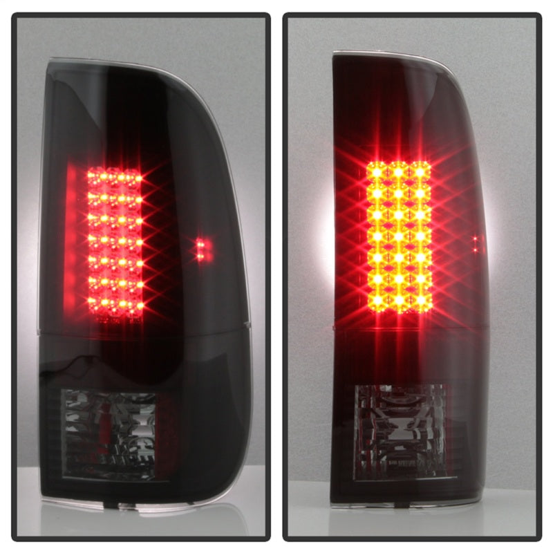 Spyder 08-16 Ford Super Duty LED Tail Lights Black Smoke ALT-YD-FS07-LED-BSM-Tail Lights-Deviate Dezigns (DV8DZ9)