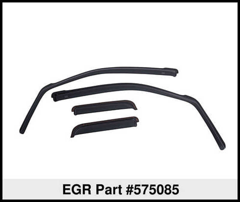 EGR 16-17 Toyota Tacoma In-Channel Window Visors - Matte (575085)-Wind Deflectors-Deviate Dezigns (DV8DZ9)