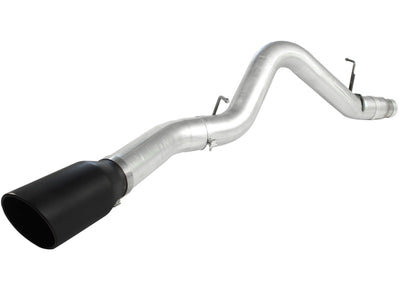 aFe Atlas Exhaust 5in DPF-Back Al Steel 11-13 GM Diesel Trucks V8-6.6L (td) LML (Blk Tip)-DPF Back-Deviate Dezigns (DV8DZ9)