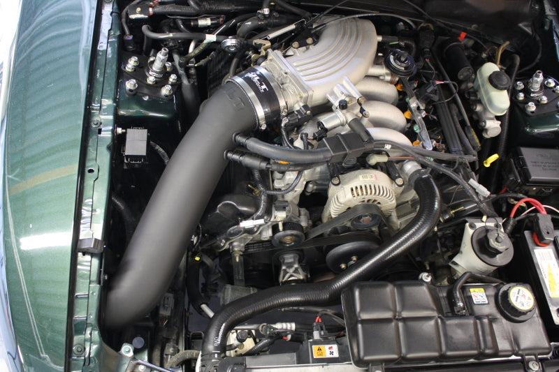 JLT 2001 Ford Mustang Bullitt Black Textured Cold Air Intake Kit w/Red Filter-Cold Air Intakes-Deviate Dezigns (DV8DZ9)