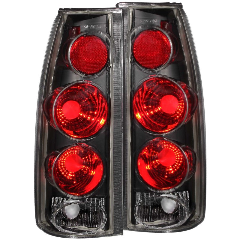 ANZO 1999-2000 Cadillac Escalade Taillights Black 3D Style-Tail Lights-Deviate Dezigns (DV8DZ9)