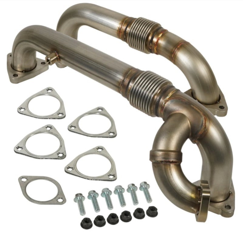 BD Diesel UpPipe Kit - Ford 08-10 6.4L w/EGR Connector-Connecting Pipes-Deviate Dezigns (DV8DZ9)