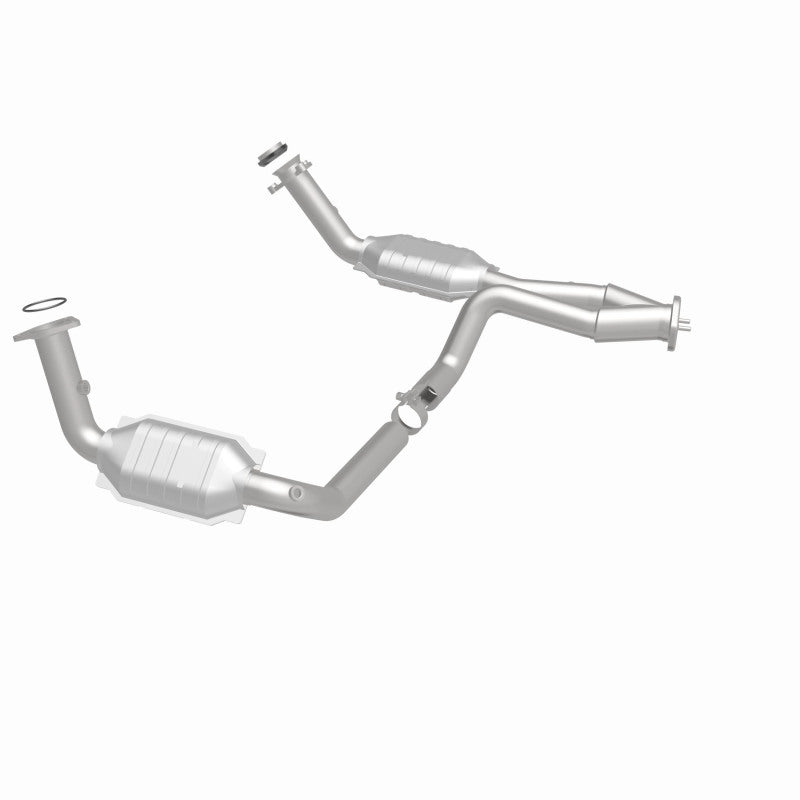 MagnaFlow Conv DF 02-06 Cadillac Escalade / 02-06 Chevy Avalanche 5.3L Dual Conv Y-Pipe Assembly 2WD-Catalytic Converter Direct Fit-Deviate Dezigns (DV8DZ9)