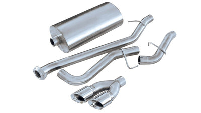 Corsa 02-07 GMC Sierra Reg. Cab/Short Bed 1500 4.8L V8 Polished Sport Cat-Back Exhaust-Catback-Deviate Dezigns (DV8DZ9)