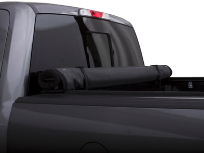 Lund 07-17 Chevy Silverado 1500 (8ft. Bed) Genesis Roll Up Tonneau Cover - Black-Tonneau Covers - Roll Up-Deviate Dezigns (DV8DZ9)