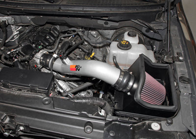 K&N 12-13 Ford F150 3.7L V6 Black High-Flow Performance Intake-Cold Air Intakes-Deviate Dezigns (DV8DZ9)