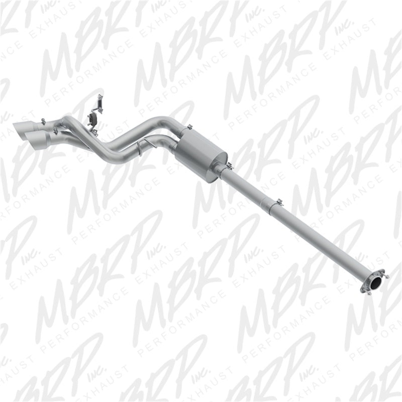 MBRP 09-14 Ford F150 Pre-Axle 4.5in OD Tips Dual Outlet 3in AL Cat Back-Catback-Deviate Dezigns (DV8DZ9)