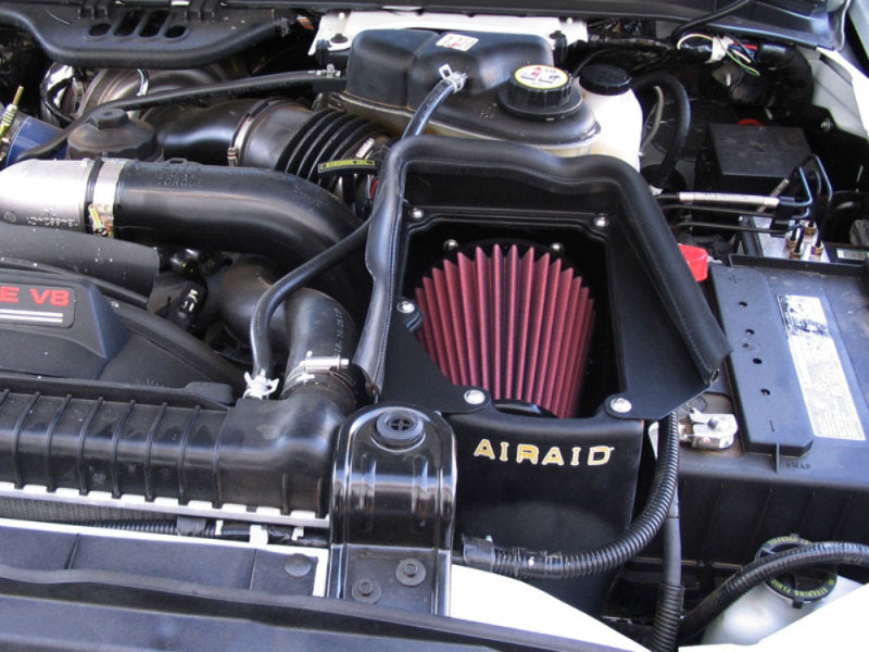 Airaid 03-07 Ford Power Stroke 6.0L Diesel MXP Intake System w/o Tube (Oiled / Red Media)-Cold Air Intakes-Deviate Dezigns (DV8DZ9)