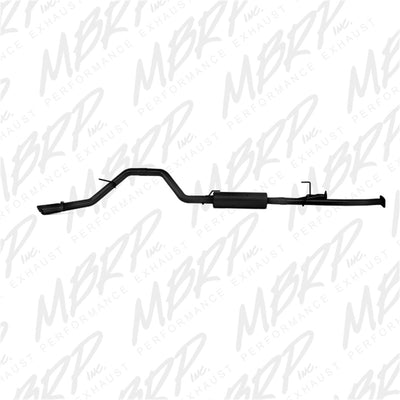 MBRP 2009-2014 Toyota Tundra 5.7L EC-Std. & SB/CC-SB 3in Cat-Back Single Side AL - Black-Catback-Deviate Dezigns (DV8DZ9)