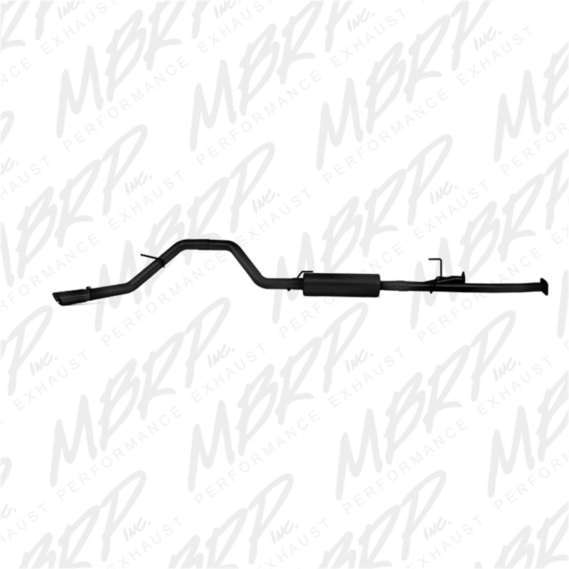 MBRP 2009-2014 Toyota Tundra 5.7L EC-Std. & SB/CC-SB 3in Cat-Back Single Side AL - Black-Catback-Deviate Dezigns (DV8DZ9)