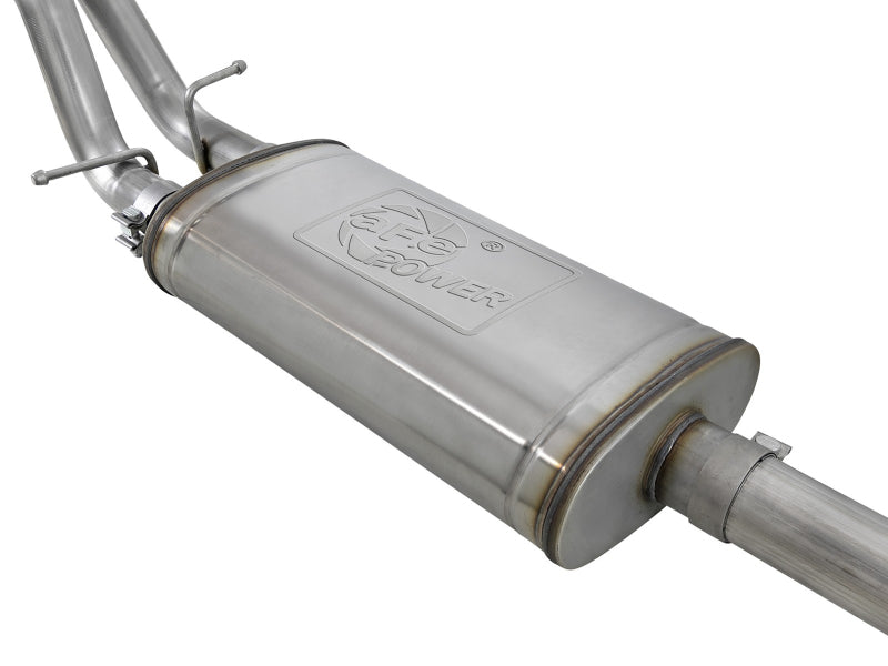 aFe Gemini XV 3in 304 SS Cat-Back Exhaust w/ Cutout 19-21 GM Silverado/Sierra 1500 V8- w/ Black Tips-Catback-Deviate Dezigns (DV8DZ9)