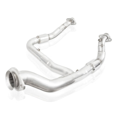 Stainless Works 2015-16 F150 2.7L Downpipe 3in High-Flow Cats Y-Pipe Factory Connection-Downpipes-Deviate Dezigns (DV8DZ9)