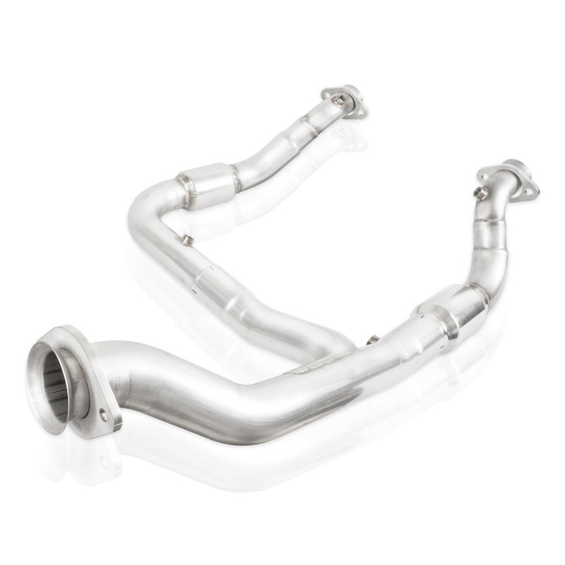 Stainless Works 2015-16 F150 2.7L Downpipe 3in High-Flow Cats Y-Pipe Factory Connection-Downpipes-Deviate Dezigns (DV8DZ9)