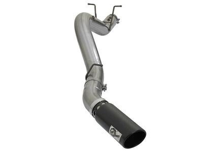 aFe LARGE BORE HD 5in 409-SS DPF-Back Exhaust w/Black Tip 2017 GM Duramax V8-6.6L (td) L5P-DPF Back-Deviate Dezigns (DV8DZ9)