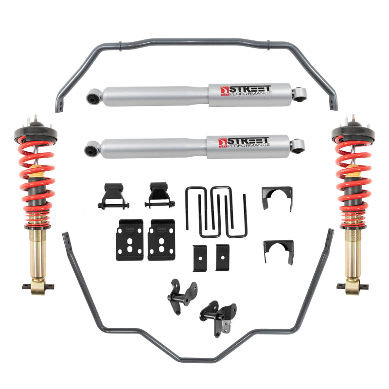 Belltech 2021+ Ford F-150 2WD 0-3in Front 5.5in Rear Complete Lower Kit with SP Shocks-Suspension Packages-Deviate Dezigns (DV8DZ9)