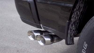 Corsa 2019 Ram 1500 5.7L Crew Cab w/57in or 76in Bed Cat-Back Single Side Exit 4in Polished Dual Tip-Catback-Deviate Dezigns (DV8DZ9)