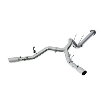 MBRP 17-19 Ford F-250/350/450 6.7L 4in Filter Back Cool Duals T409 Exhaust System-DPF Back-Deviate Dezigns (DV8DZ9)