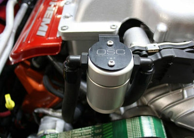 J&amp;L 15-24 Dodge Hellcat/Demon 6.2L Hemi Passenger Side Oil Separator 3.0 - Clear Anodized-Oil Separators-Deviate Dezigns (DV8DZ9)