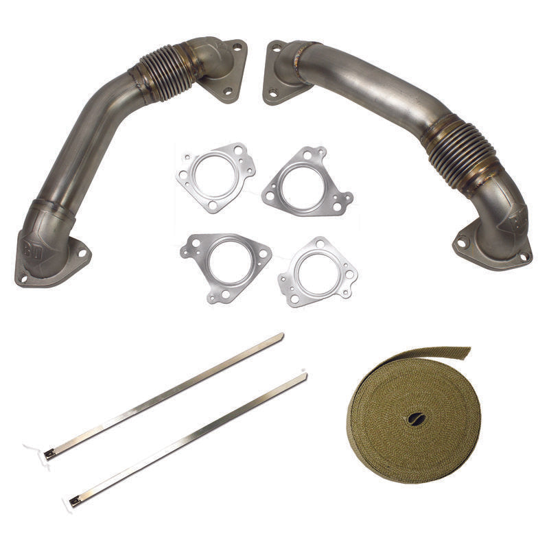 BD Diesel UpPipe Kit - Chevy 2001-2012 Duramax 6.6L-Connecting Pipes-Deviate Dezigns (DV8DZ9)