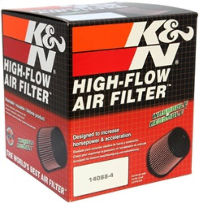 K&N Filter Universal Rubber Filter-Rd Tapered 3in Flange ID x 6in Base OD x 5in Top OD x 5.563in H-Air Filters - Universal Fit-Deviate Dezigns (DV8DZ9)