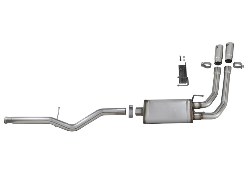 aFe Rebel Series 3in-2.5in 409 SS Cat-Back Exhaust 09-18 GM Silverado/Sierra 1500 V6-4.3L / V8-4.6L-Catback-Deviate Dezigns (DV8DZ9)